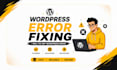 fix wordpress errors, bugs and technical issues