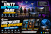 develop an online multiplayer game in unity for mobile and pc