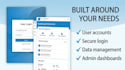 custom web app with user login, database and admin dashboard