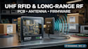 design uhf rfid reader, antenna, long range rf pcb and embedded  firmware
