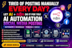 n8n workflow automation social media content posting twitter x threads facebook