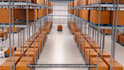 create 3d amr warehouse automation and material flow simulation