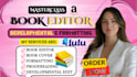 do book editing, proofread fiction, non fiction, developmental edit, amazon KDP