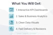 create interactive dashboard and data visualization charts