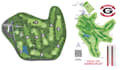 design a professional custom golf course map in vector format for print