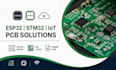 design esp32 pcb, stm32 pcb, iot pcb, circut design, pcb la