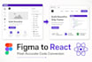 convert your figma design to a responsive react website