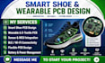 do smart shoe electronics e textile pcb sensor wearable smart device pcb