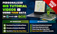 create a custom gis tutorial video with your data in qgis, arcgis, google earth