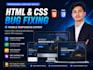 fix HTML CSS bugs and mobile responsive issues