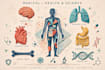 draw anatomy and medical vector illustration