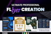 design a unique event, party, and halloween flyer poster