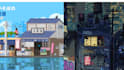 create pixel art background pixel art character design pixel tile set, tile map