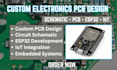 do custom electronics pcb circuit design schematic esp32 and iot project