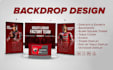 design trade show booth and backdrop for your exhibition