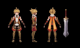 design rig animate low poly 3d model retro ps1 psx n64 3d low poly character