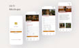 design mobile app UI UX screens in figma