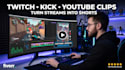 edit twitch, kick and youtube clips