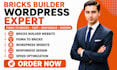 design bricks builder website, figma to bricks builder using wordpress website