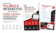 create interactive filiable pdf form, ebook, indesign checklist and workbook