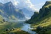 draw landscape illustration and background concept art, nft