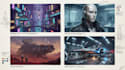 paint concept art, sci fi illustration and sci fi art