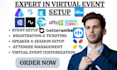 setup eventcreate airmeet bigmarker eventzilla zoho backstage whova fourwaves