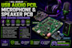 develop usb audio pcb microphone and speaker pcb for gaming hardware
