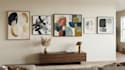 create modern abstract digital art paintings