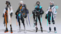 design anime character , cyberpunk character