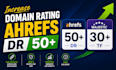 boost domain rating dr50, trust flow tf30 with seo backlinks