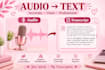 manually transcribe audio and video accurately