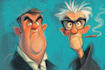 draw artistic cartoon caricatures