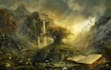 create a magical fantasy book cover design