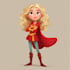 design cute boy and girl superhero characters