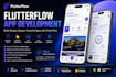 build a professional flutterflow mobile app with modern UI and backend