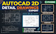draw autocad 2d master plan, site plan and landscape design