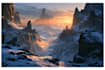 fantasy concept landscape illustrations