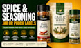design custom seasoning and spice packaging labels