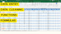 clean excel data, format, split, merge excel data