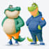 draw an eyecatchy mascot, animal cartoon character
