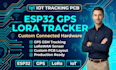 design esp32 iot gsm gps tracker pcb and lorawan sensor pcb board