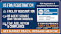 do fda registration, US agent service and label review