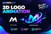 create custom 2d logo animation for your brand