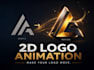 create smooth 2d logo animation for your brand