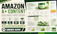 design amazon a plus content, ebc and premium infographics