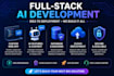 build full stack ai software, saas web app, software developer ai web