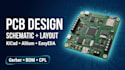 do pcb design, pcb layout and schematic in kicad altium