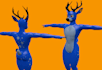 custom furry vrchart avatar fursona avi 3d model commission rigging physbones