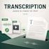 do english audio and video transcription